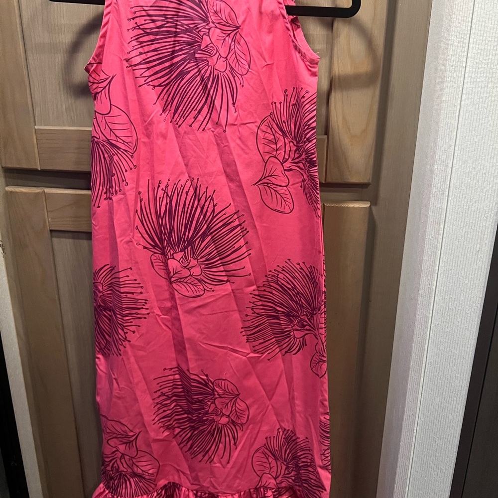 Kaulua’e Pink Floral Sleeveless Dress Size M